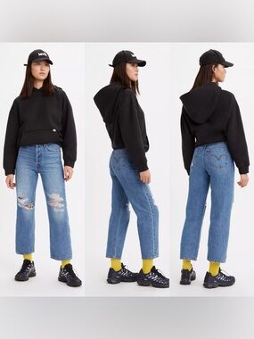 Levi’s Ribcage Straight Ankle Jeans Size 32